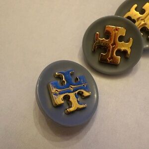 Tory Burch Gold and Grey Buttons